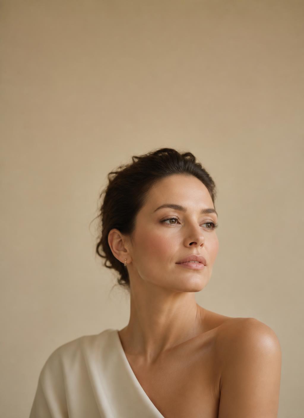 Woman with refined natural results after doctor-led facial aesthetic treatment at SURREY.SKIN